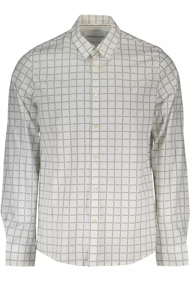 White Cotton Men Shirt - SEHABRANDS