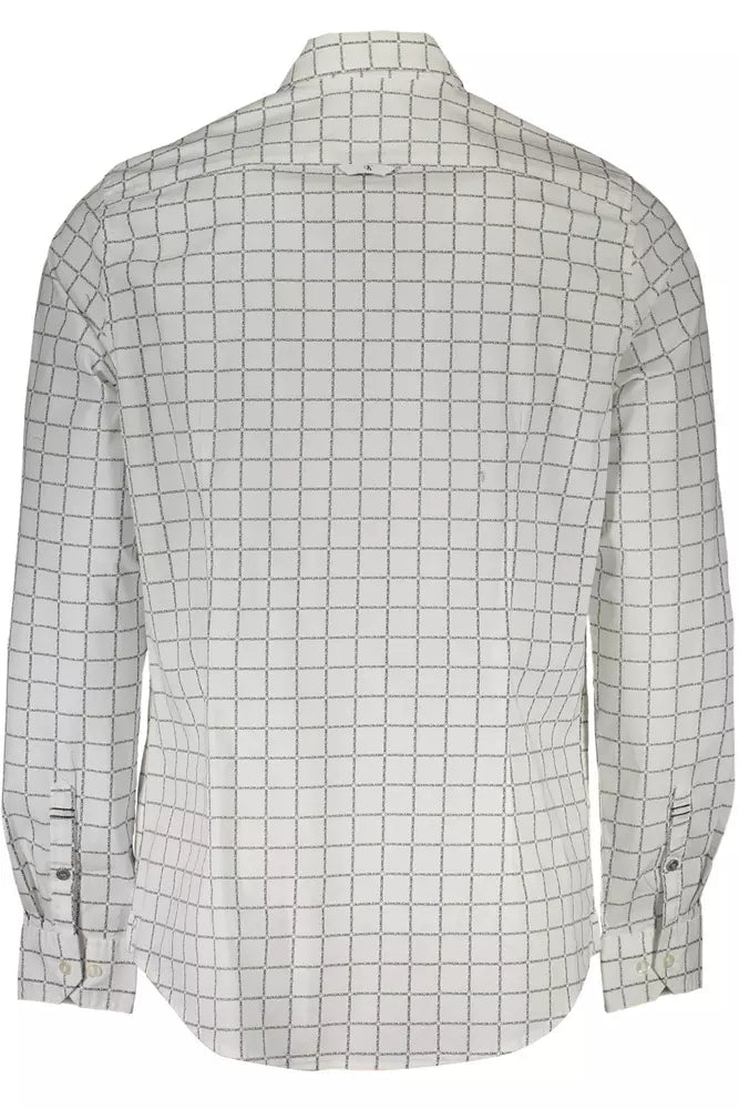 White Cotton Men Shirt - SEHABRANDS