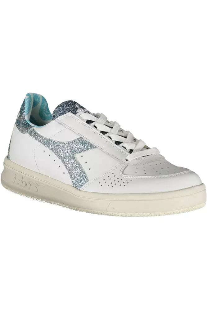 White Leather Women Sneaker - SEHABRANDS