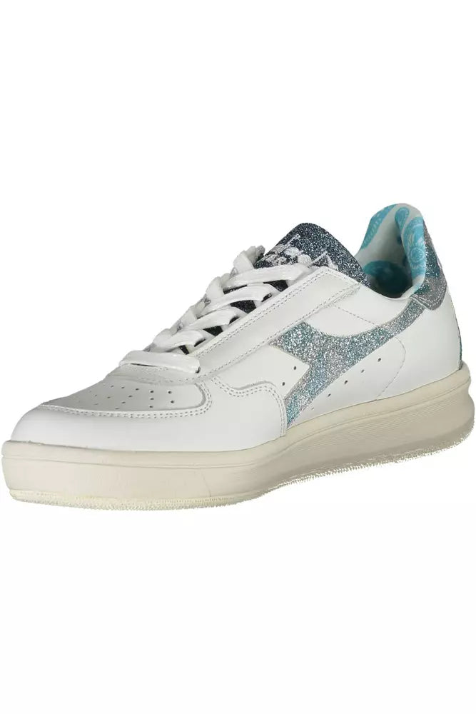 White Leather Women Sneaker - SEHABRANDS