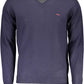 Blue Wool Men Sweater - SEHABRANDS