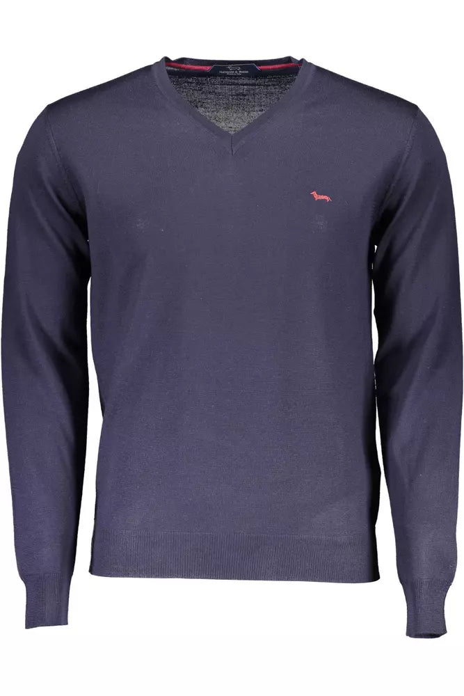 Blue Wool Men Sweater - SEHABRANDS