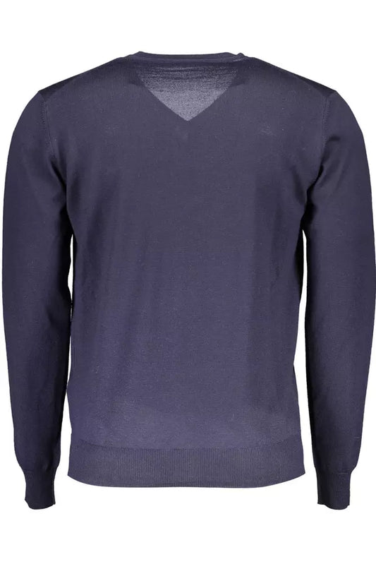 Blue Wool Men Sweater - SEHABRANDS