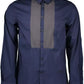 Blue Cotton Men Shirt - SEHABRANDS