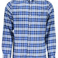 Blue Cotton Men Shirt - SEHABRANDS