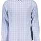 Light Blue Cotton Men Shirt - SEHABRANDS