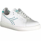 White Leather Women Sneaker - SEHABRANDS