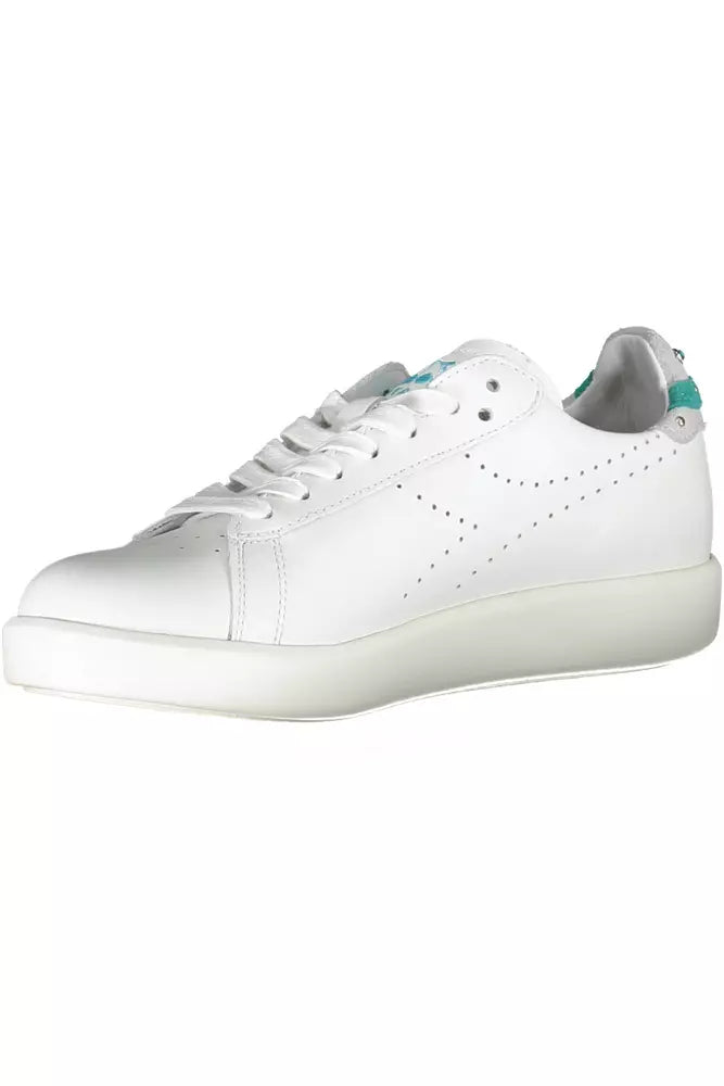 White Leather Women Sneaker - SEHABRANDS