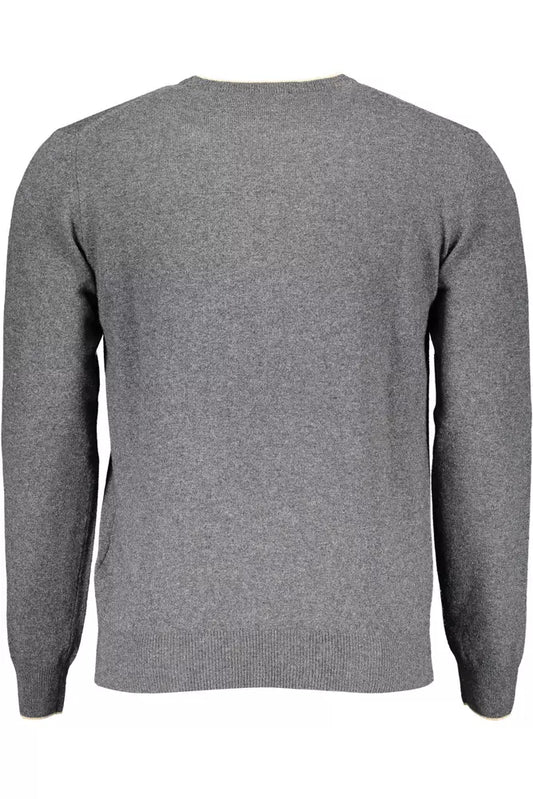 Gray Wool Men Sweater - SEHABRANDS