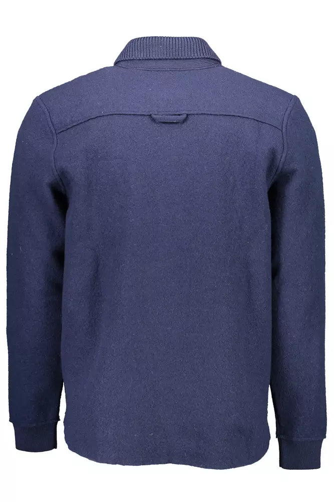 Blue Wool Men Sweater - SEHABRANDS