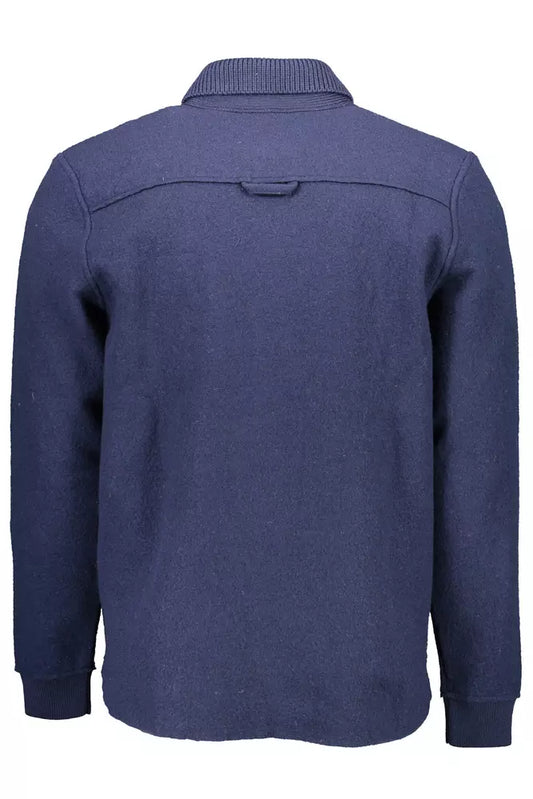 Blue Wool Men Sweater - SEHABRANDS