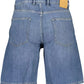 Blue Cotton Mens Bermuda Jeans - SEHABRANDS