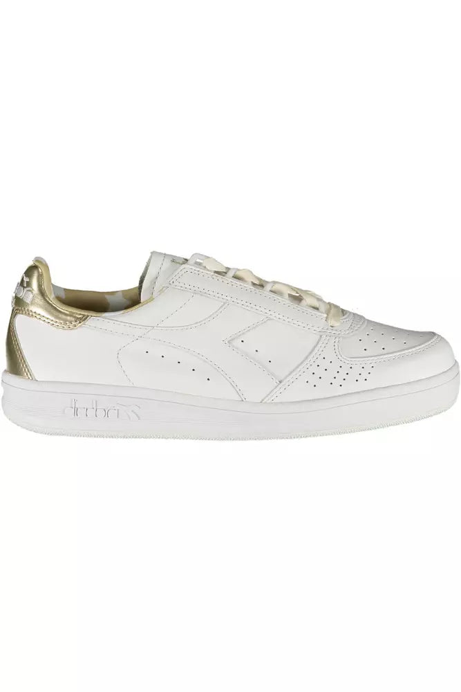 White Leather Women Sneaker - SEHABRANDS