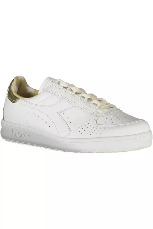 White Leather Women Sneaker - SEHABRANDS