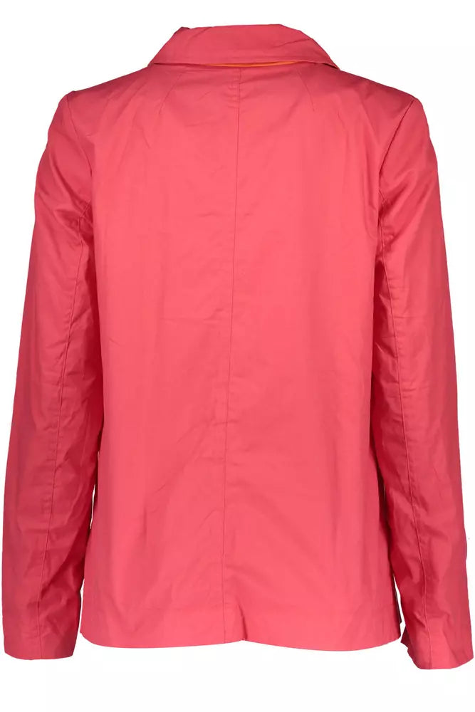 Red Cotton Women Jacket - SEHABRANDS