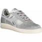 Gray Leather Women Sneaker - SEHABRANDS