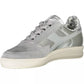 Gray Leather Women Sneaker - SEHABRANDS