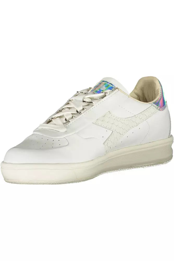 White Leather Women Sneaker - SEHABRANDS