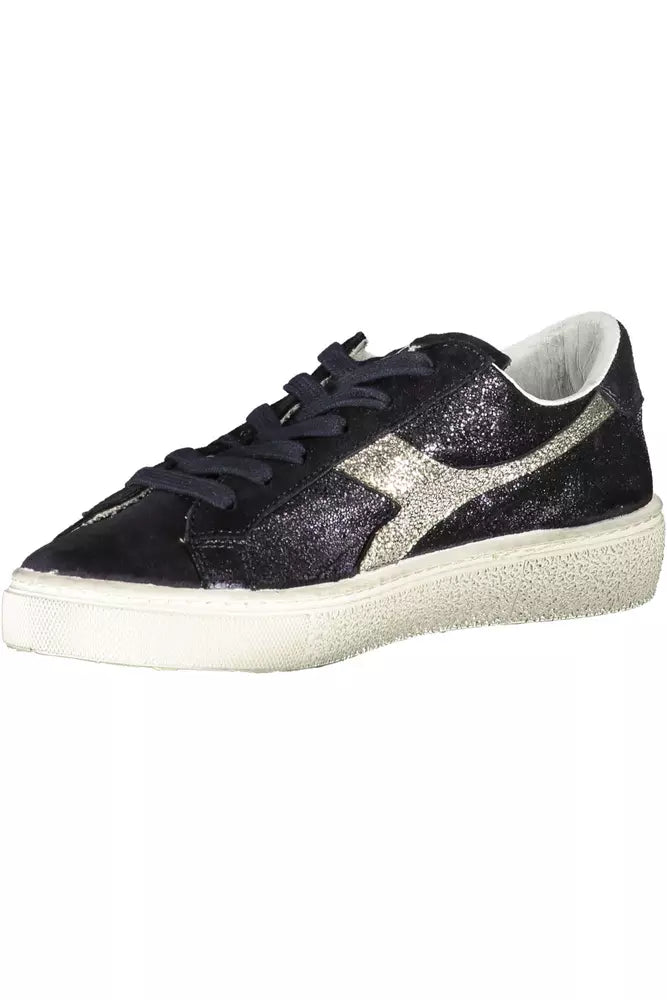 Black Leather Women Sneaker - SEHABRANDS