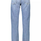 Light Blue Cotton Men Jean - SEHABRANDS