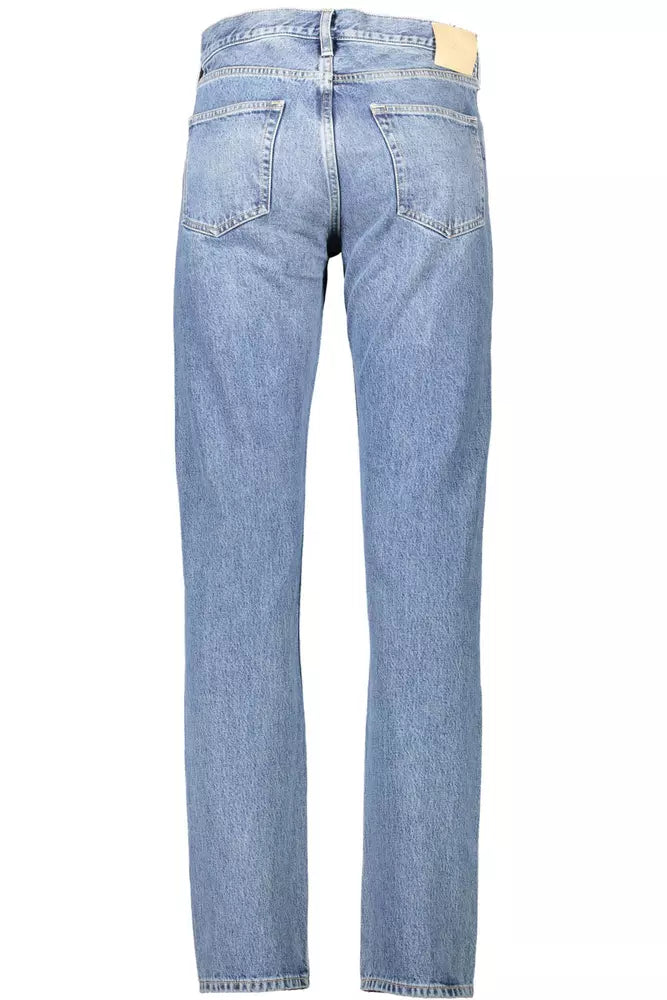 Light Blue Cotton Men Jean - SEHABRANDS