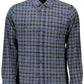 Blue Cotton Men Shirt - SEHABRANDS