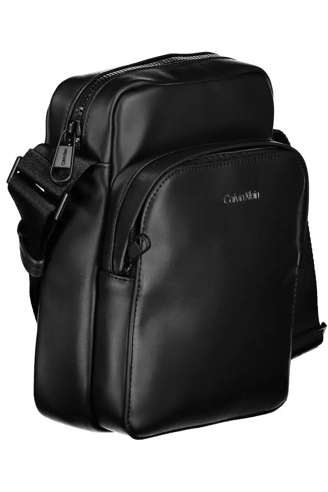 Calvin Klein Black Polyester Men Shoulder Bag