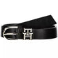 Tommy Hilfiger Black Leather Women Belt