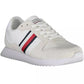 Eco-Conscious White Sneakers With Logo Accent - SEHABRANDS