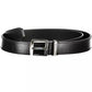 Black Leather Women Belt - SEHABRANDS