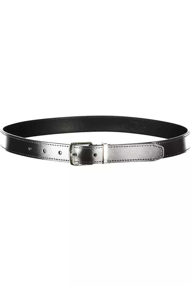 Black Leather Women Belt - SEHABRANDS