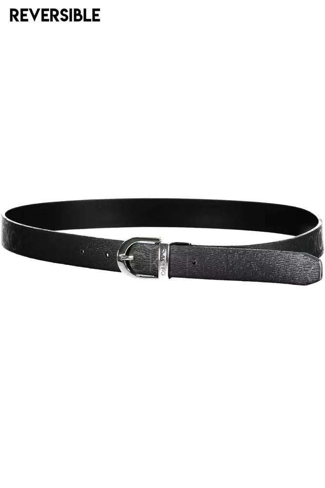 Black Polyester Women Belt - SEHABRANDS