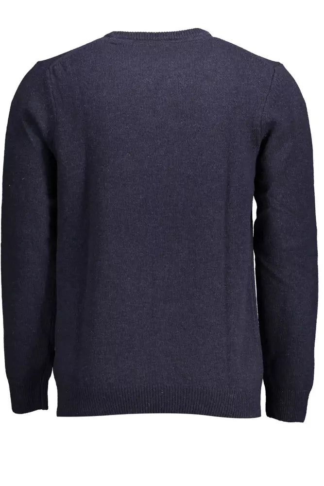 Blue Wool Men Sweater - SEHABRANDS