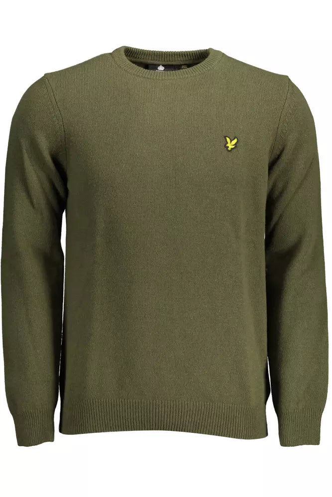 Green Wool Men Sweater - SEHABRANDS