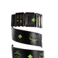 Claus Mens Summer Green Smooth Visetos Logo Leather Numeric Buckle Belt - SEHABRANDS