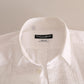 Dolce & Gabbana Elegant White Slim Fit Cotton Dress Shirt