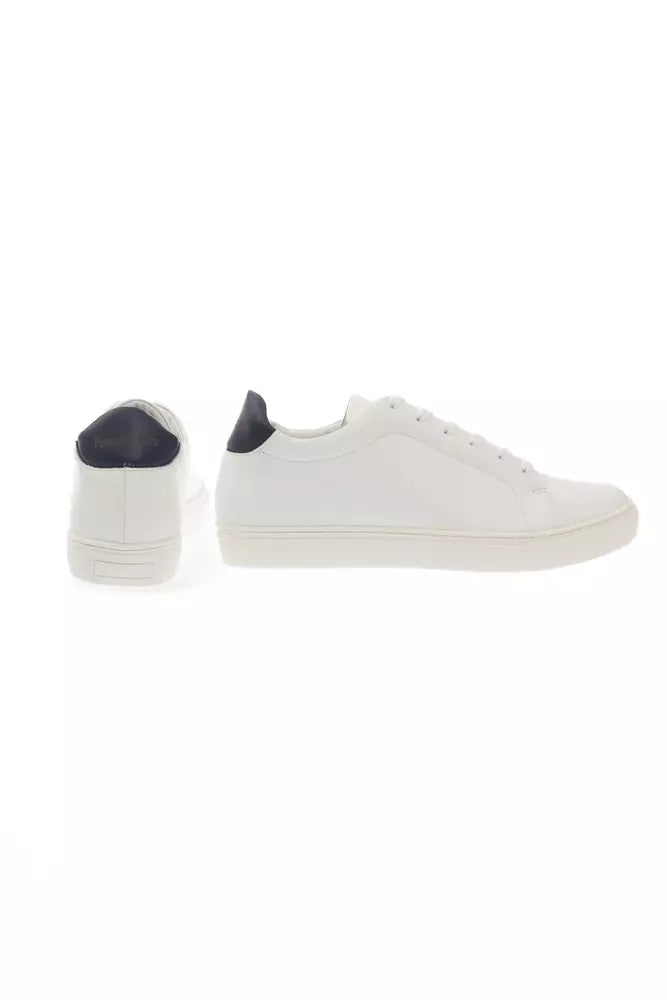 Elegant Monocolor Leather Sneakers - SEHABRANDS