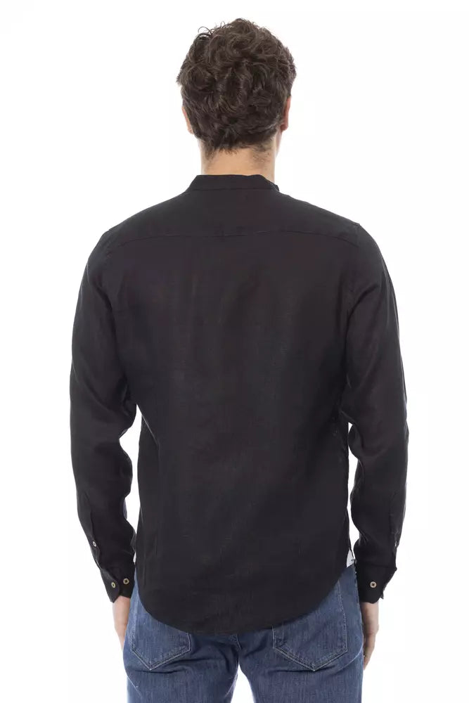 Black Lyocell Men Shirt - SEHABRANDS