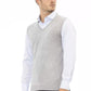 Gray Viscose Men Vest - SEHABRANDS