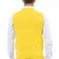 Yellow Viscose Men Vest - SEHABRANDS