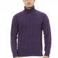 Purple Merino Wool Men Sweater - SEHABRANDS