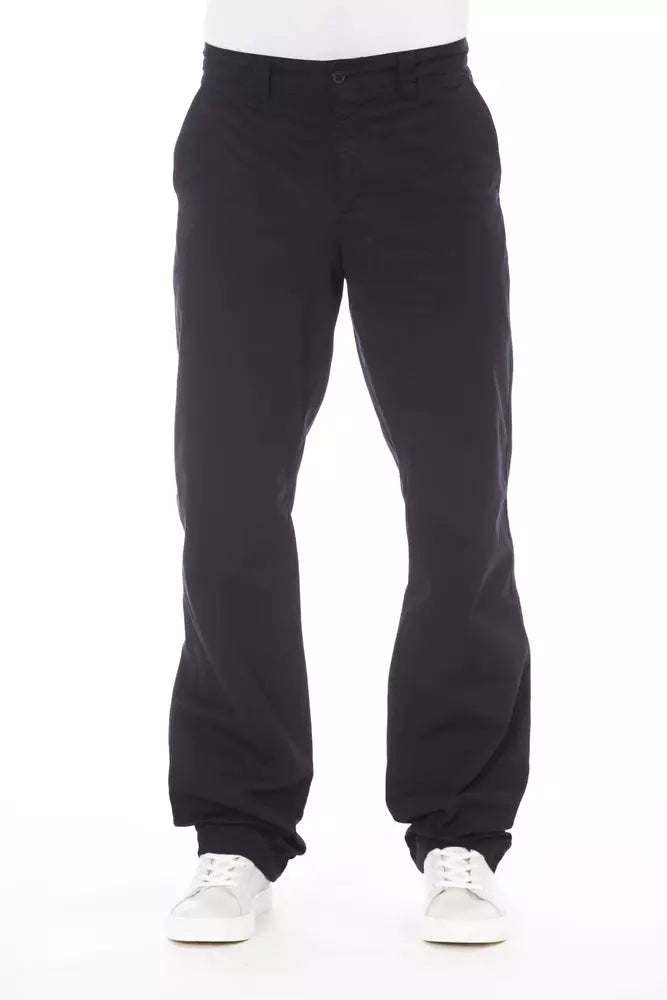 Blue Cotton Men Pant - SEHABRANDS