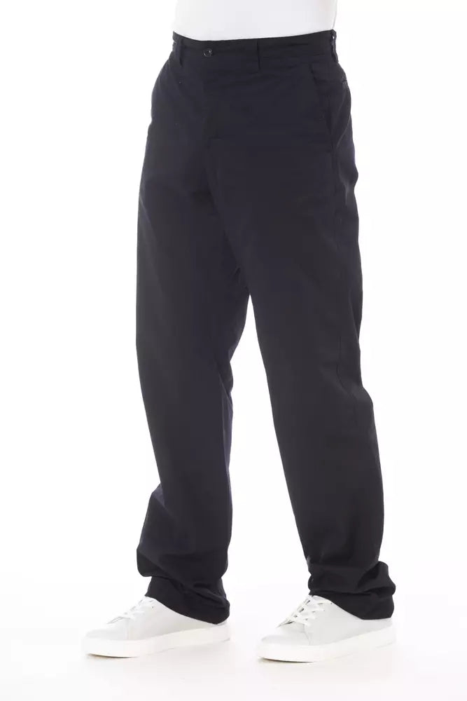 Blue Cotton Men Pant - SEHABRANDS