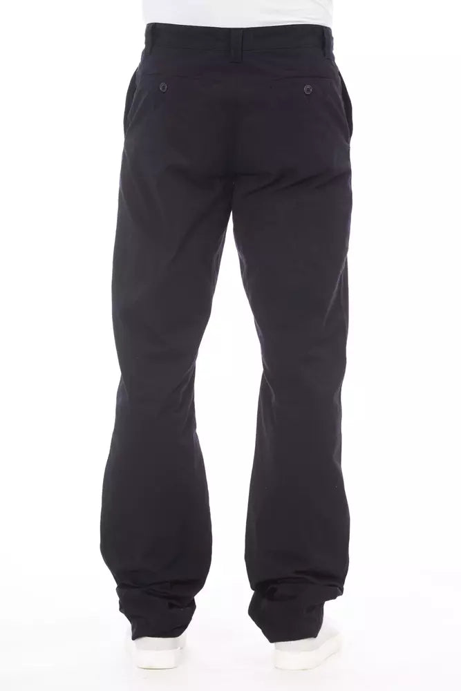 Blue Cotton Men Pant - SEHABRANDS