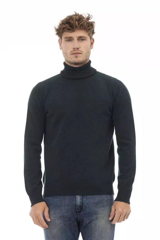 Green Wool Men Sweater - SEHABRANDS