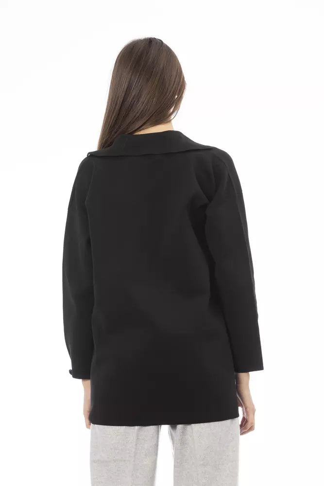 Black Polypropylene Women Sweater - SEHABRANDS