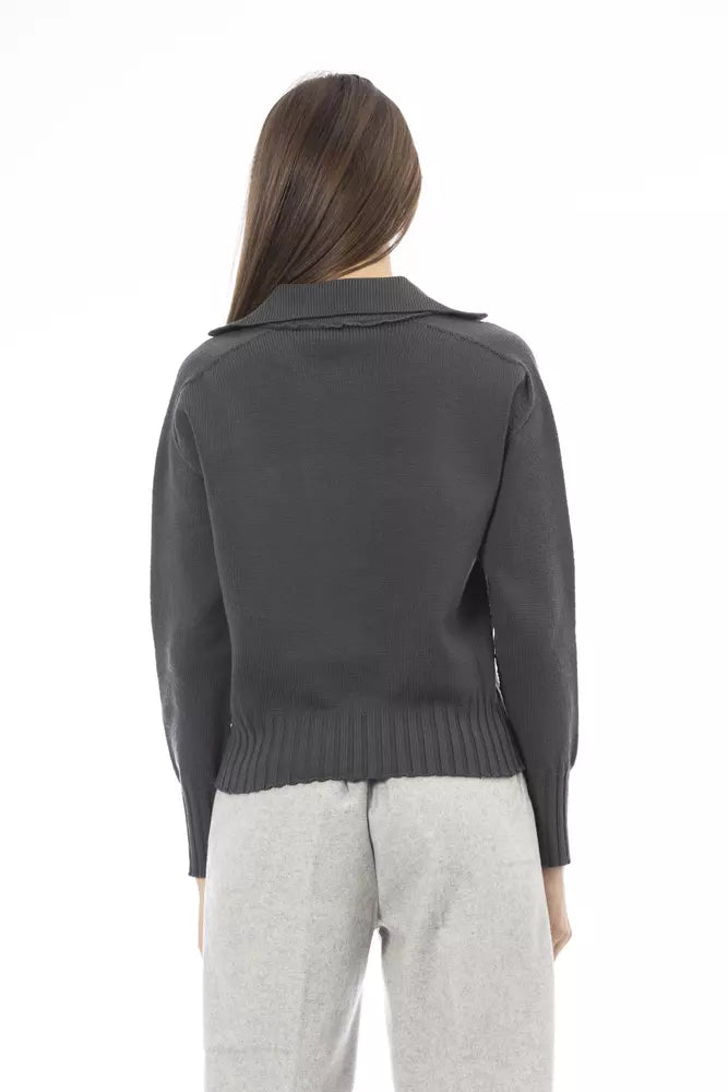 Green Wool Women Sweater - SEHABRANDS