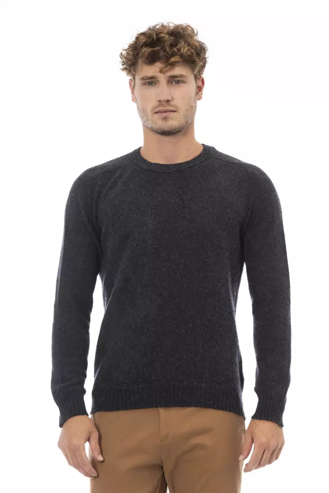 Black Wool Men Sweater - SEHABRANDS