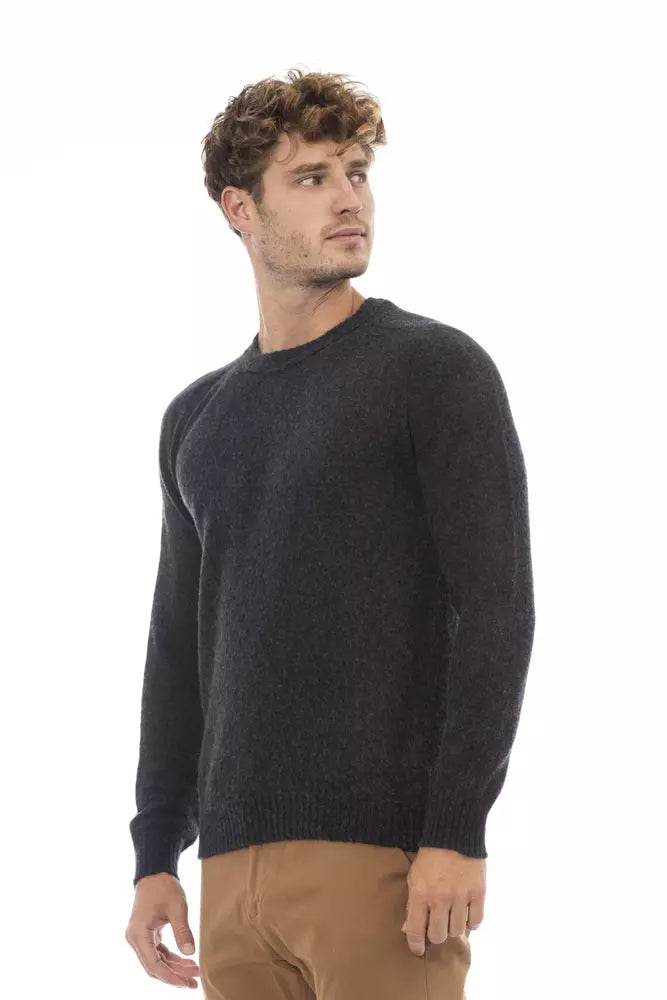 Black Wool Men Sweater - SEHABRANDS