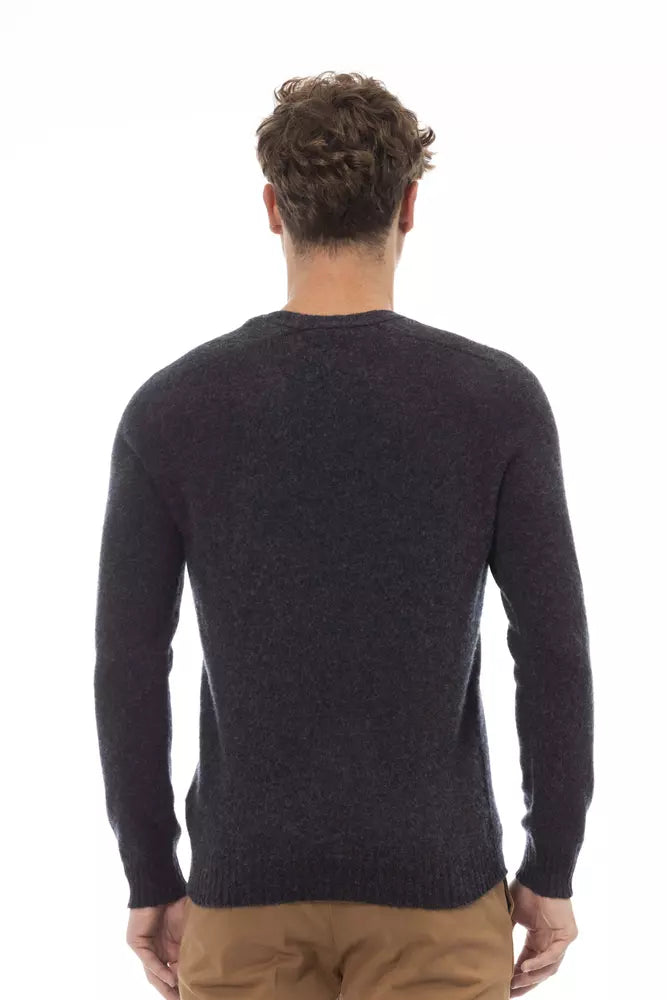 Black Wool Men Sweater - SEHABRANDS